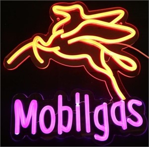 Pegasus Mobilgas LED Neon-Style Light / Sign