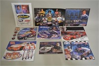 (9) NASCAR Signed Promotional Sheets