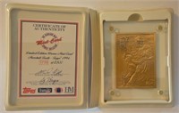 94 Topps Highland Mint Marshall Faulk Bronze Card