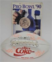1990 Pro Bowl Diet Coke Signed Football