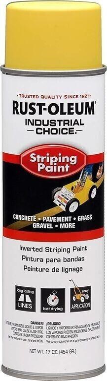 RUST-OLEUM 1648838 Stripe Yellow 18Oz