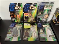 6 NIB STAR WARS POWER OF THE FORCE ACTION FIGURES