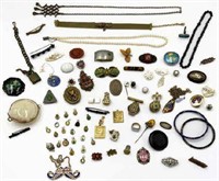 Lot of Assorted Antique & Vintage Jewelry.
