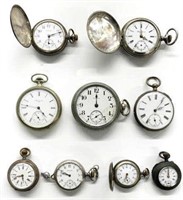 Lot of Antique Pocketwatches, some Silver.
