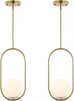 Modern Gold Globe Pendant Light