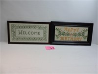 Two Vintage Embroidery Frames