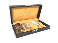 French Swiss Demitasse Spoons in Original Case