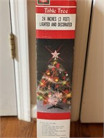 Vintage 2' Tall Table Christmas Tree