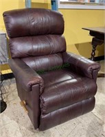 Lazy Boy brown leather recliner(1222)