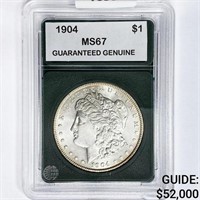 1904 Morgan Silver Dollar GG MS67