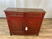 Red & Gold Decorative Painted Sideboard