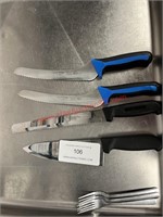 LOT - KITCHEN KNIVES & MAGNETIC BLOCK