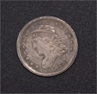 US Coins 1836 Bust Half Dime, circulated