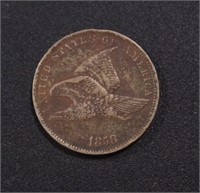 US Coins 1858 Flying Eagle Cent, circulated