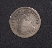 US Coins 1856 Seated Liberty Half Dime, circulated