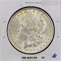 1886 U.S. Morgan Silver Dollar BU