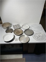 Misc LOT Pie Plates Serving Platters WearEver