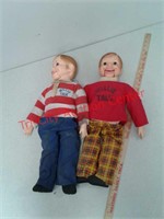2 vintage Willie talk ventriloquist dolls