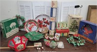 Large Box Of Vintage Christmas Decorations