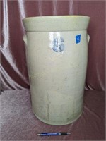 No. 6 Cobalt Stoneware Crock Butter Churn Base