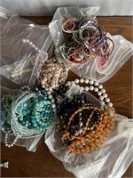 Large Lot of Colorful Beaded Necklaces