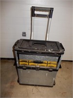 ROLLING TOOL BOX WITH PAINT SUPPLIES, ETC.