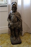 28" Plaster Paris Soldier Statue