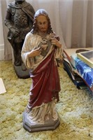 22" Religious Plaster Paris Statue