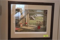 Catherine's Farm, an original color Lithograph sig