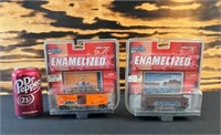 Enamelized Die Cast Train Cars