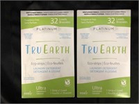 New TruEarth Eco Strips Laundry Detergent x2