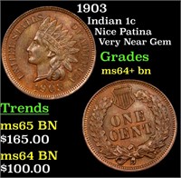 1903 Indian 1c Grades Choice+ Unc BN