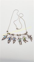 Sterling Silver Chain & Charms
