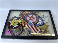 Assorted Military/Police Patches, Badges, Pins