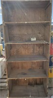 Rustic Wood Book Shelf