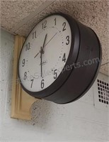 Lathem Double sided wall clock. Buyer must bring