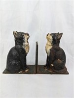 Antique Cast Iron Cat Bookends