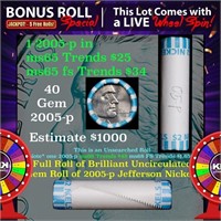 1-5 FREE BU Nickel rolls with win of this 2005-p B