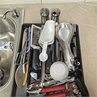 Assortment of Silverware and utensils