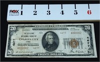 1929 Citizens Nat'l Bank Charles City, $20.00