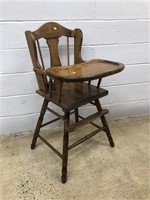Wooden High Chair w/ Tray