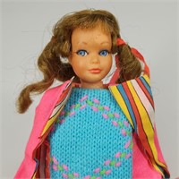 VINTAGE MATTEL BRUNETTE SAUSAGE CURL SKIPPER