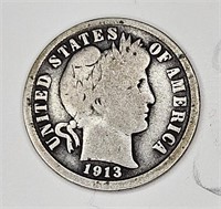 1913 Barber Dime