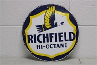 Porcelain Richfield Metal Sign 11.3/4