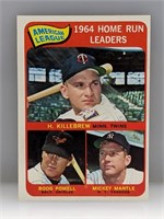 1965 Topps #3 HR Leaders Mickey Mantle Yankees HOF