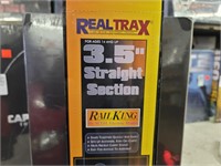 RealTrax by MTH 4 pcs 3.5" Straight sections New