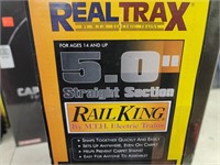 RealTrax by MTH 4 pcs 5.0" Straight sections New