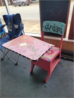 PINK CHILDS DESK MADE IN CONWAY ARKANSAS