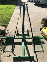 John Deere lawn tractor mower lift