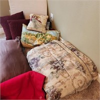 Lot of Pillows w/ Comforter